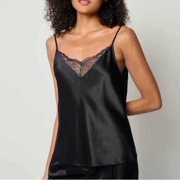 Sam Edelman S Lace Satin Cami Top - Picture 2 of 5